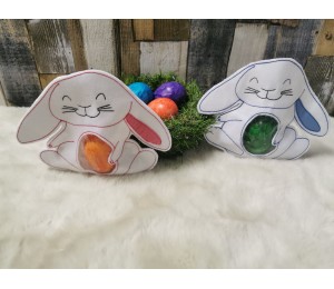 Stickdatei ITH - Bauchhase Hase für Süßigkeiten